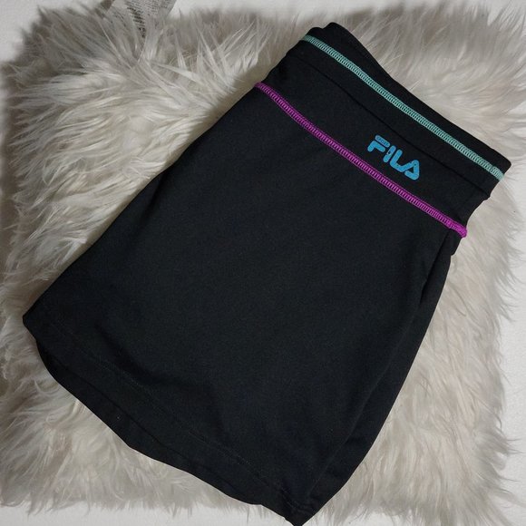 Fila Sport Performance Baseline Tennis Skort Teal Magenta Black Size Small - Picture 1 of 8